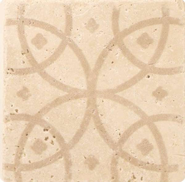 Декоративные элементы Stone4home Provance Ornament №6, цвет бежевый, поверхность матовая, квадрат, 100x100