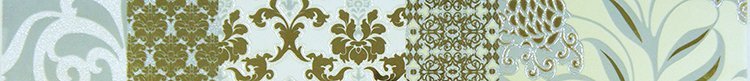 Бордюры Rodnoe Batik Marvel Cenefa Perla, цвет разноцветный, поверхность глянцевая, прямоугольник, 54x500
