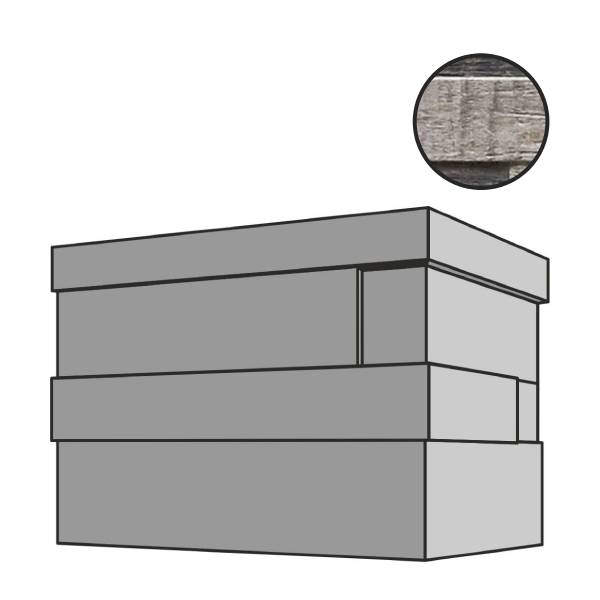 Спецэлементы RHS Rondine Inwood 3D Black Ang Est J87356, цвет серый чёрный, поверхность матовая, прямоугольник, 100x200