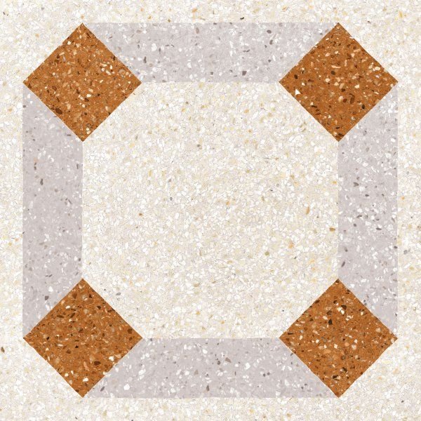 Керамогранит Marca Corona Forme Anello C. D070, цвет оранжевый, поверхность матовая, квадрат, 200x200