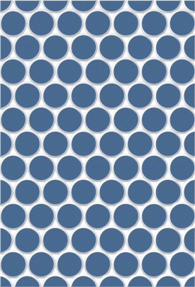Керамическая плитка Керамин Блэйз 2Т, цвет синий, поверхность глянцевая, прямоугольник, 275x400