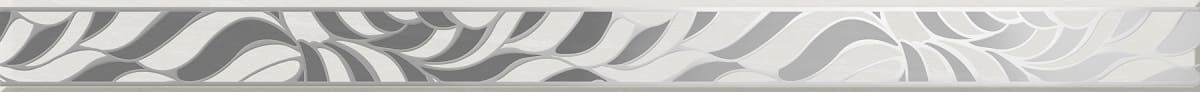 Бордюры Axima Андалусия Бордюр Листья, цвет серый, поверхность глянцевая, прямоугольник, 35x500