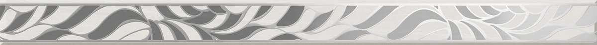 Бордюры Axima Андалусия Бордюр Листья, цвет серый, поверхность глянцевая, прямоугольник, 35x500
