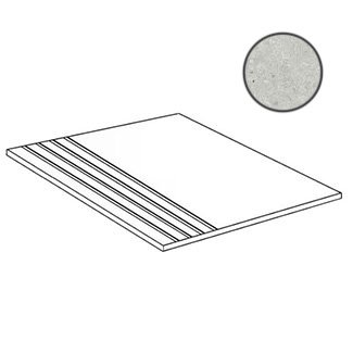Ступени Alfalux Kompakt Grigio Step Nat. Ret. 8200634, цвет серый, поверхность структурированная, прямоугольник, 300x600