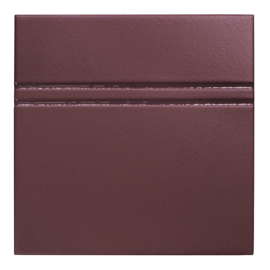 Керамогранит Wow Point & Dash Burgundy 126510, цвет бордовый, поверхность матовая, квадрат, 150x150