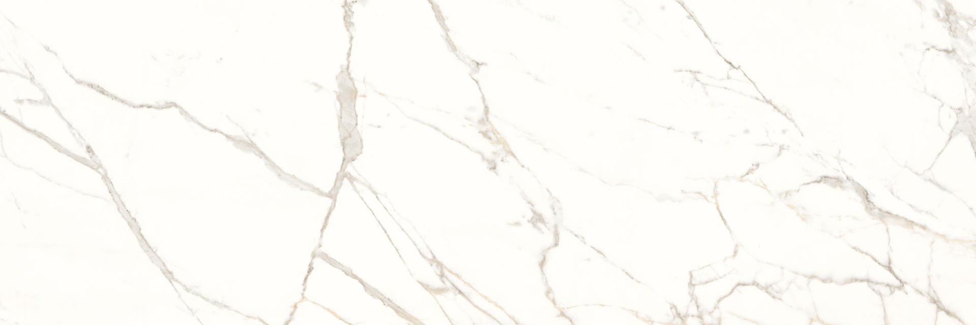 Широкоформатный керамогранит Panaria Trilogy Calacatta White Lux PLS PZ7TYX0, цвет белый, поверхность полированная, прямоугольник, 1000x3000