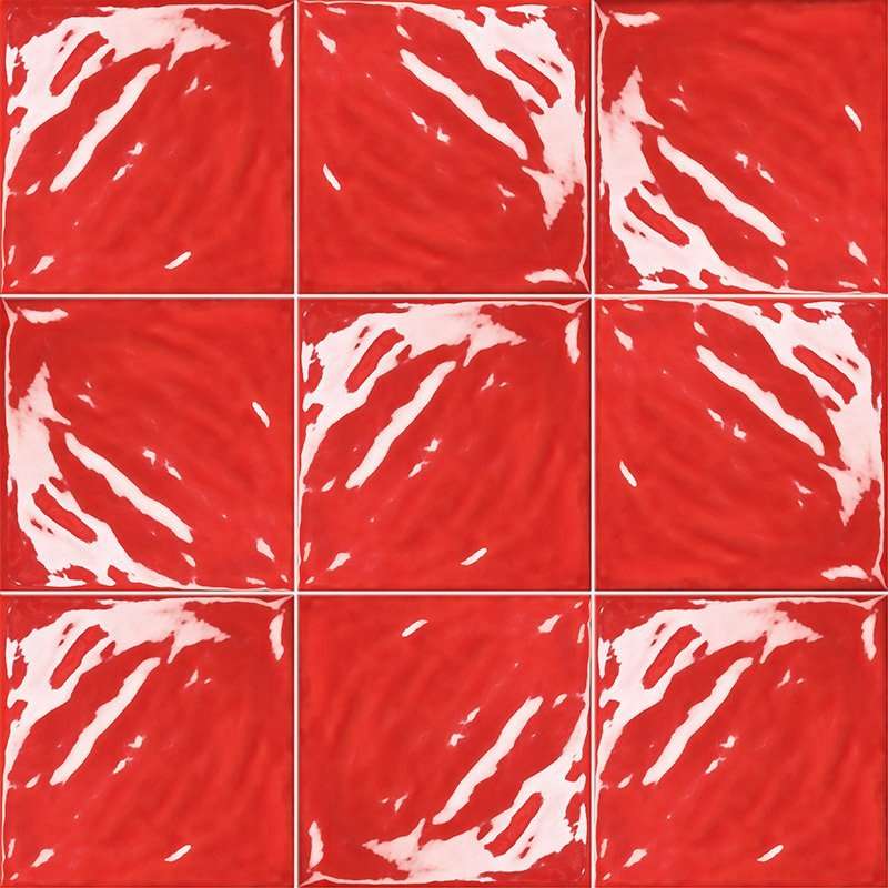 Керамическая плитка Mainzu Vitta Red, цвет красный, поверхность глянцевая, квадрат, 200x200