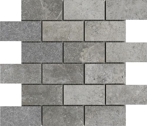 Мозаика La Fabbrica Jungle Stone Muretto Silver Nat 154316, цвет серый, поверхность матовая, квадрат, 300x300