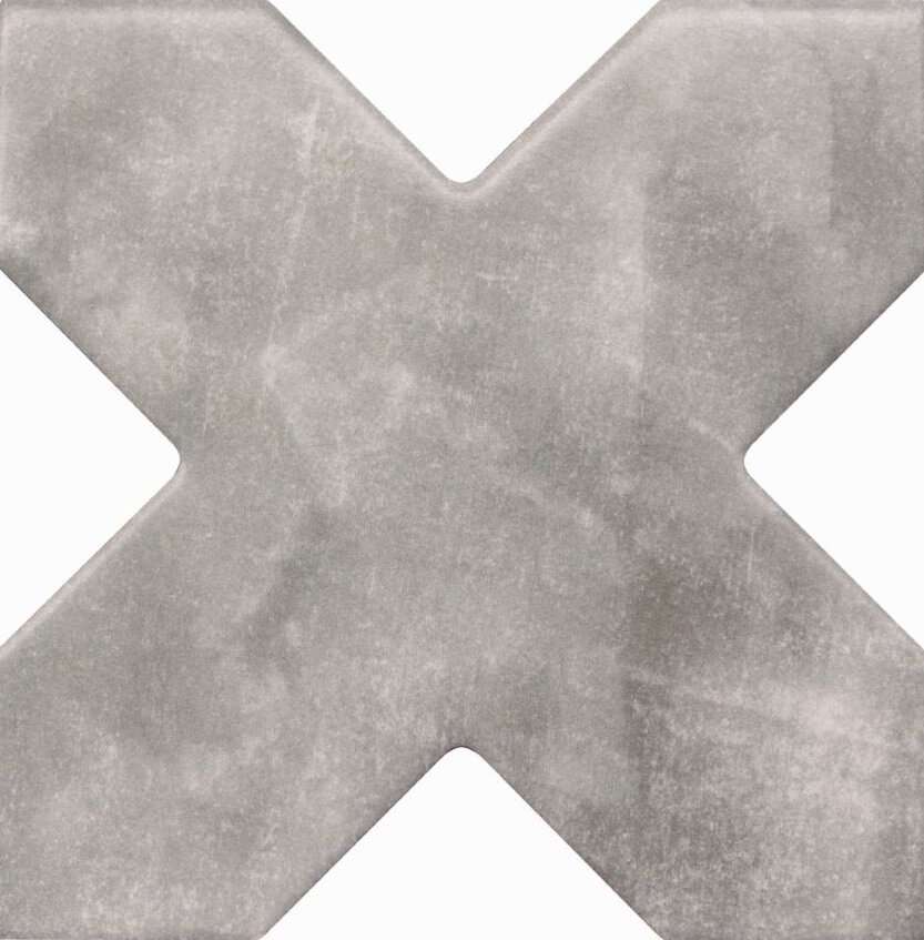 Керамогранит Cevica Becolors Cross Grey, цвет серый, поверхность матовая, квадрат, 133x133