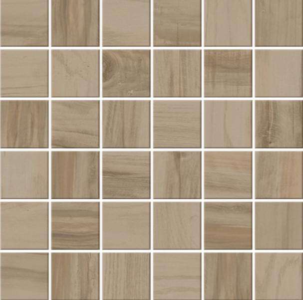 Мозаика Monocibec Charm Taupe Mos (4,7X4,7) 107514, цвет коричневый, поверхность натуральная, квадрат, 300x300