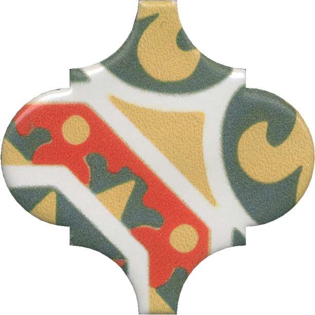 Декоративные элементы Kerama Marazzi Декор Арабески Майолика орнамент OS\A35\65000, цвет разноцветный, поверхность глянцевая, арабеска, 65x65