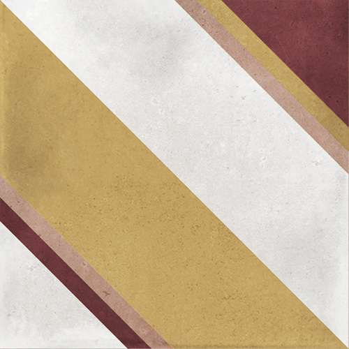 Декоративные элементы La Fabbrica Small Trend Diagonal Ocher 180235, цвет разноцветный, поверхность матовая, квадрат, 100x100