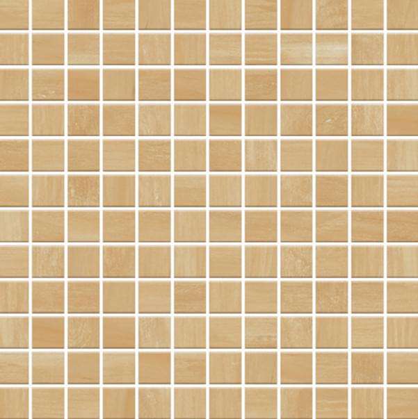 Мозаика Monocibec Charm Honey Mos (2,5X2,5) 108387, цвет бежевый, поверхность натуральная, квадрат, 300x300