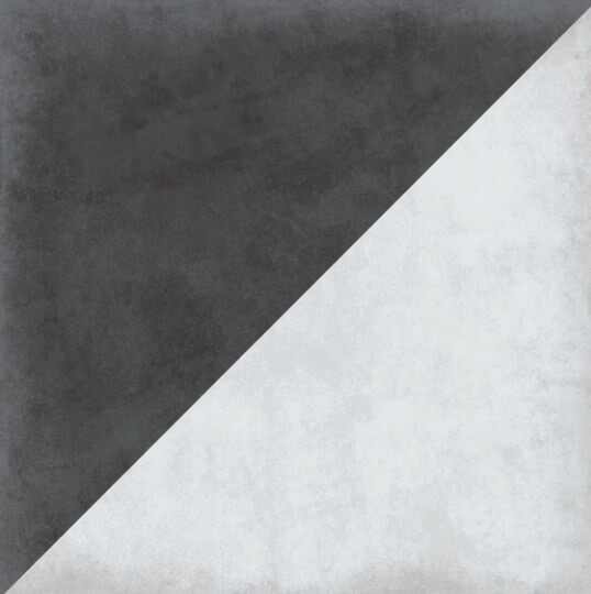 Керамогранит Heralgi Heralgi Deco Oblique, цвет чёрно-белый, поверхность матовая, квадрат, 200x200