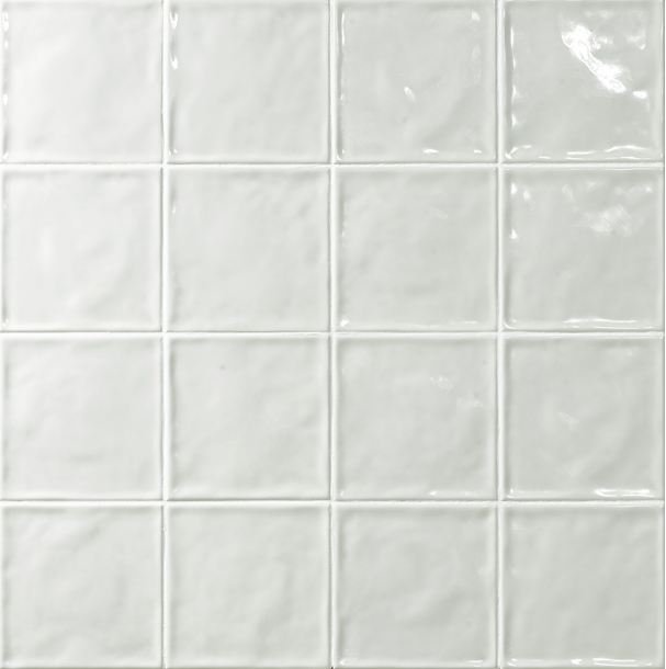 Керамическая плитка El Barco Chic Neutro, цвет белый, поверхность глянцевая, квадрат, 150x150