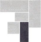 Вставки Cinca Homero Grey Anthracite Iliada 8297/311, цвет серый, поверхность матовая, квадрат, 80x80