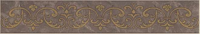 Бордюры Kerama Marazzi Бордюр Орсэ AD\A364\15106, цвет коричневый, поверхность матовая, прямоугольник, 72x400
