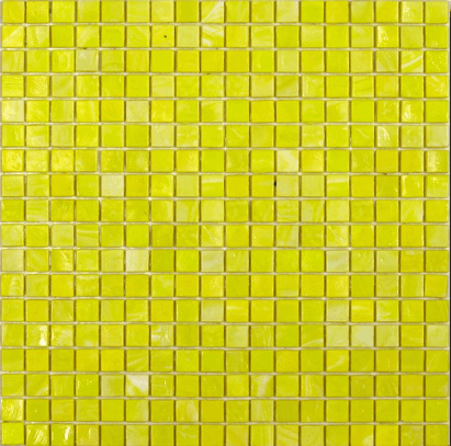 Мозаика Art & Natura Classic Samantha, цвет жёлтый, поверхность глянцевая, квадрат, 295x295