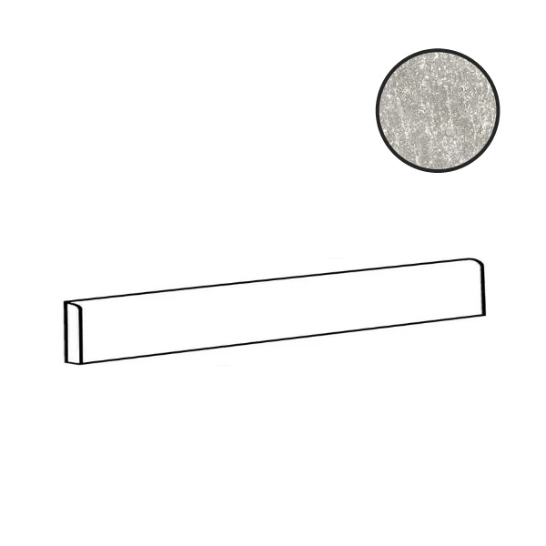 Бордюры Imola VIBES BT120G, цвет серый, поверхность натуральная, прямоугольник, 60x1200