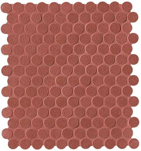 Мозаика Fap Color Line Copper Marsala Round Mosaico FNML, цвет бордовый, поверхность матовая, круг и овал, 295x325