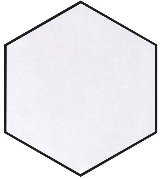 Керамогранит Cerdomus Crete Esagona Zirconio 88636, цвет серый, поверхность матовая, шестиугольник, 198x228