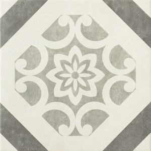 Декоративные элементы Epoca Art Deco Dec. Grey, цвет серый, поверхность матовая, квадрат, 325x325