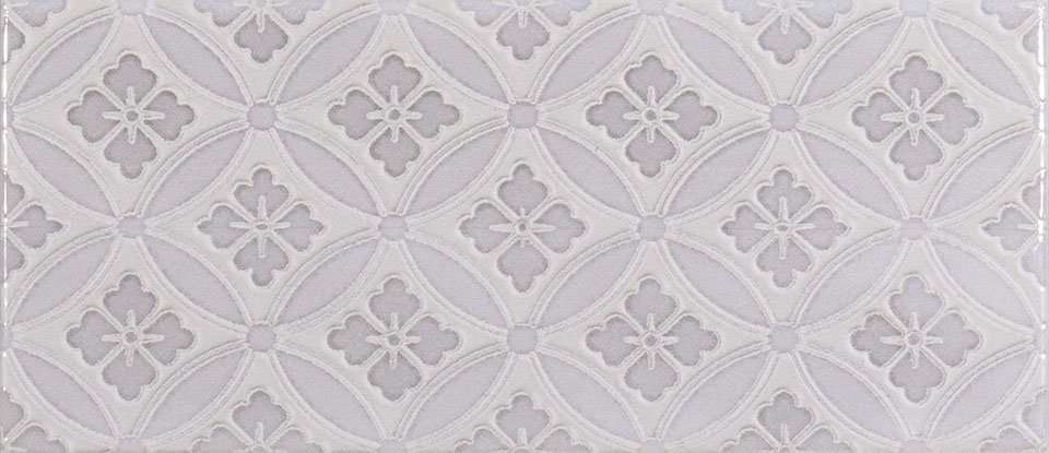 Декоративные элементы Roca Maiolica Tender Gray Deco, цвет серый, поверхность глянцевая, прямоугольник, 110x250