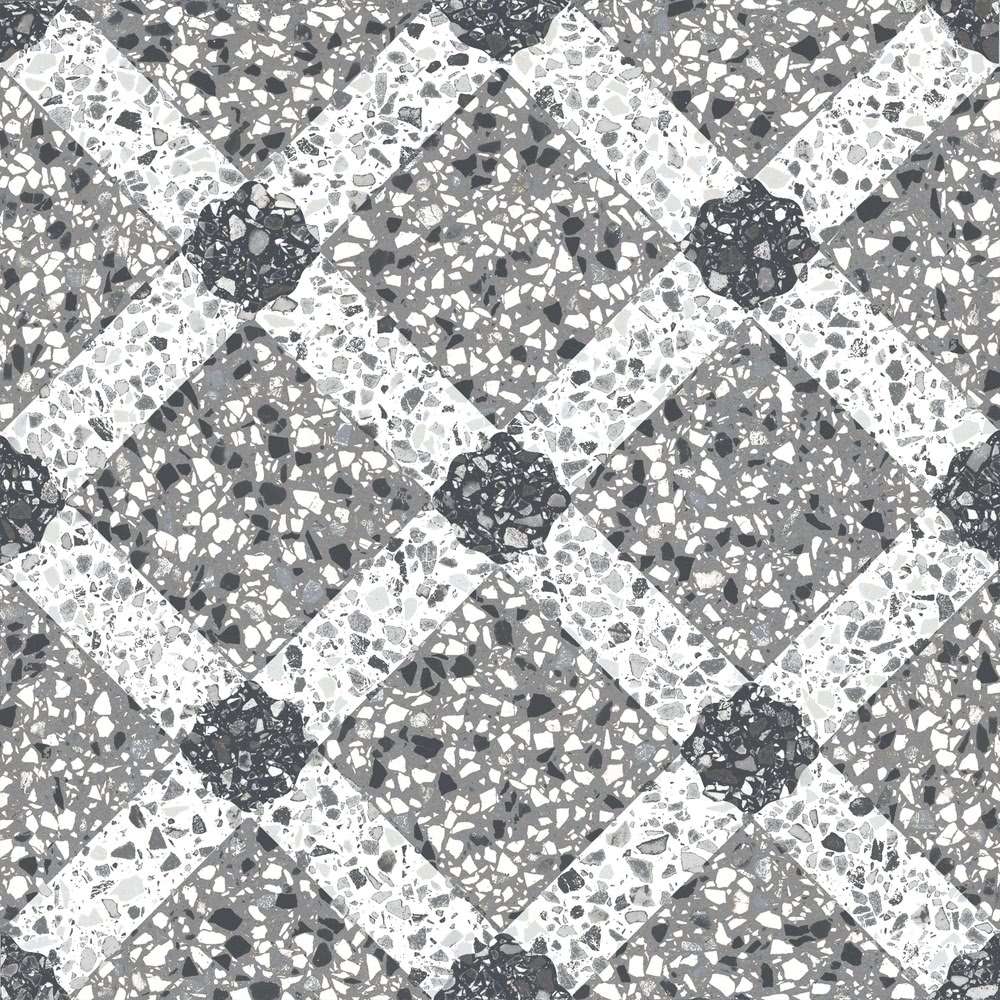 Декоративные элементы Self Style Terrazzo Decor 4 Schemi, цвет серый, поверхность матовая, квадрат, 250x250