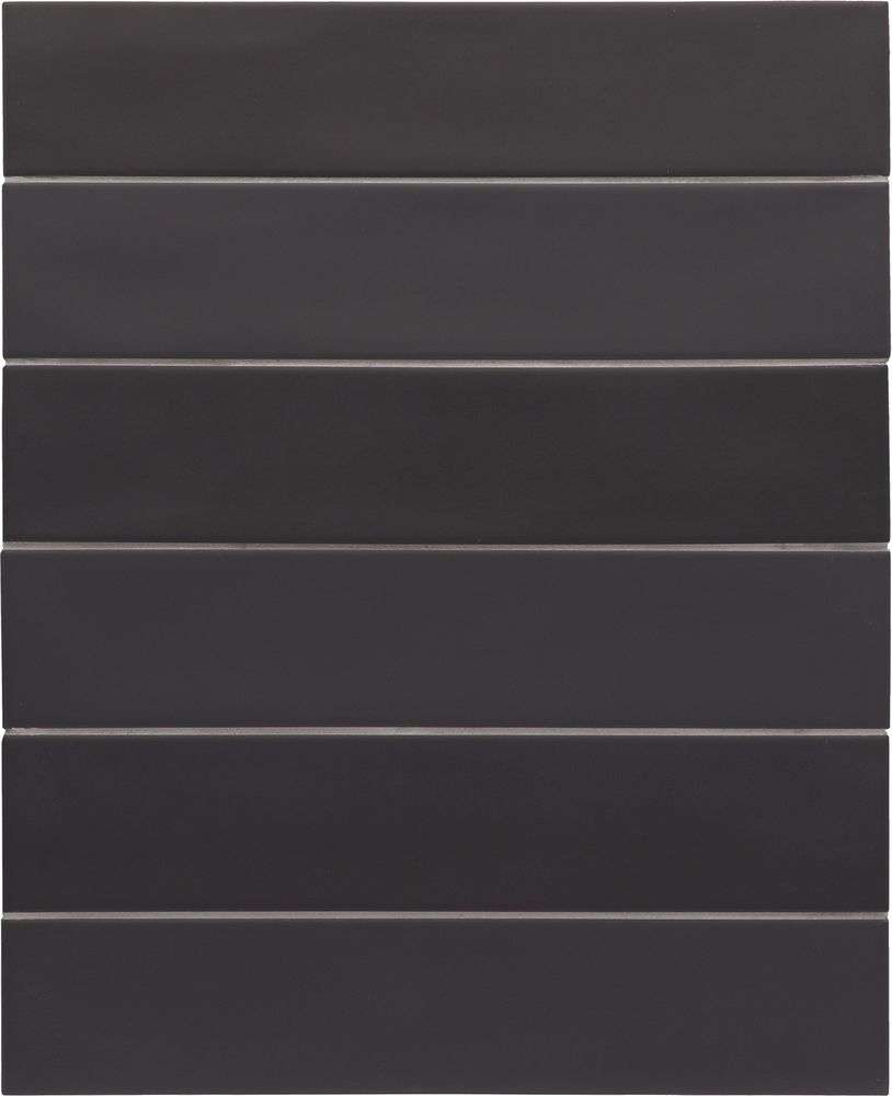 Керамогранит Equipe Wadi Noir 30060, цвет чёрный, поверхность матовая, под кирпич, 60x300