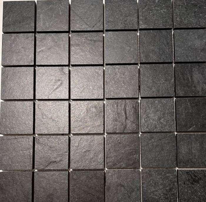 Мозаика Grespania Annapurna Negro AN3048, цвет чёрный, поверхность матовая, квадрат, 300x300