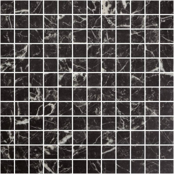 Мозаика Onix Mosaico Marble Nero Marquina Antislip, цвет чёрный, поверхность матовая, квадрат, 311x311