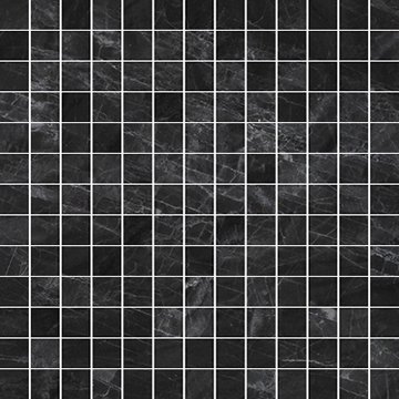 Мозаика Serenissima Gemme Mosaico Tess. Black Mirror Lux 1059862, цвет чёрный, поверхность полированная, квадрат, 300x300
