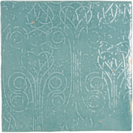 Декоративные элементы Wow Mestizaje Zellige Decor Aqua 111363, цвет бирюзовый, поверхность глянцевая, квадрат, 125x125