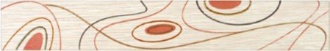 Бордюры Керамин Фриз Сакура 1, цвет бежевый, поверхность матовая, прямоугольник, 400x62