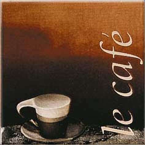 Декоративные элементы Opoczno Inwencja Cafe 2, цвет коричневый, поверхность глянцевая, квадрат, 100x100