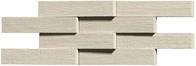 Мозаика Serenissima Costruire Mos.Bricks 3D Argilla Avorio 1062591, цвет бежевый, поверхность матовая 3d (объёмная), прямоугольник, 120x290