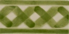 Бордюры Vives Aranda Listelo Tinter Verde, цвет зелёный, поверхность глянцевая, прямоугольник, 65x130