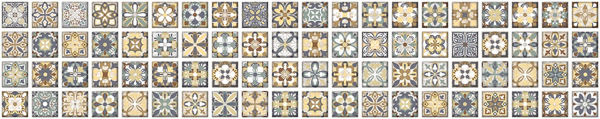 Декоративные элементы Керамин Сиена 3Д, цвет разноцветный, поверхность матовая, прямоугольник, 100x400