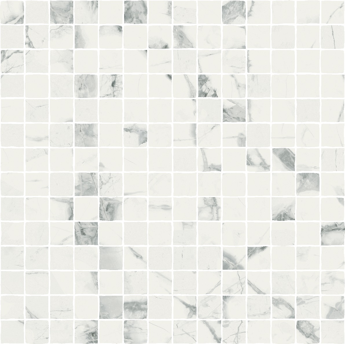 Мозаика Italon Charme Deluxe Invisible Mosaico Split 620110000121, цвет белый, поверхность патинированная, квадрат, 300x300