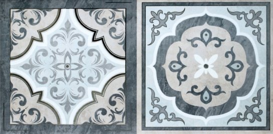 Декоративные элементы Piastrella Пьемонт Лион Декор 2, цвет серый, поверхность матовая, прямоугольник, 250x500