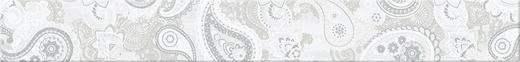 Бордюры Azori Pandora Light Orient, цвет серый, поверхность матовая, прямоугольник, 75x630