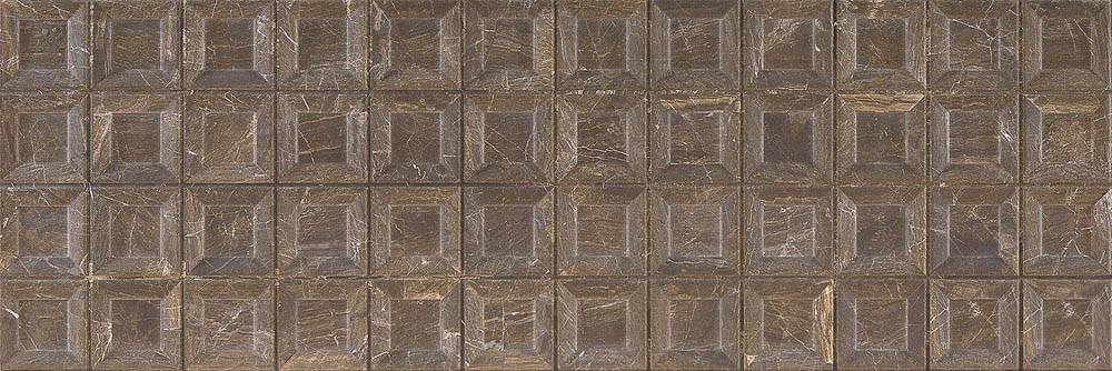 Керамическая плитка Pamesa Forvm Brown Rlv., цвет коричневый, поверхность матовая, прямоугольник, 300x900