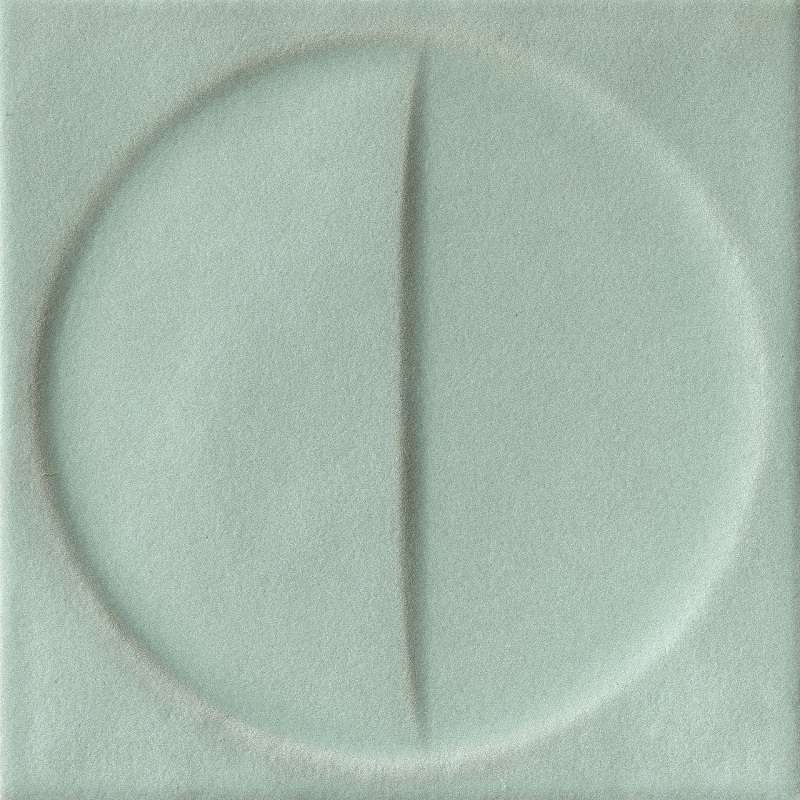 Керамическая плитка Iris Bottega D’Arte Motivi Turchese Matt 511019, цвет зелёный, поверхность матовая, квадрат, 150x150