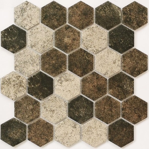 Мозаика Bonaparte Olmeto Brown, цвет коричневый разноцветный, поверхность матовая, прямоугольник, 271x282