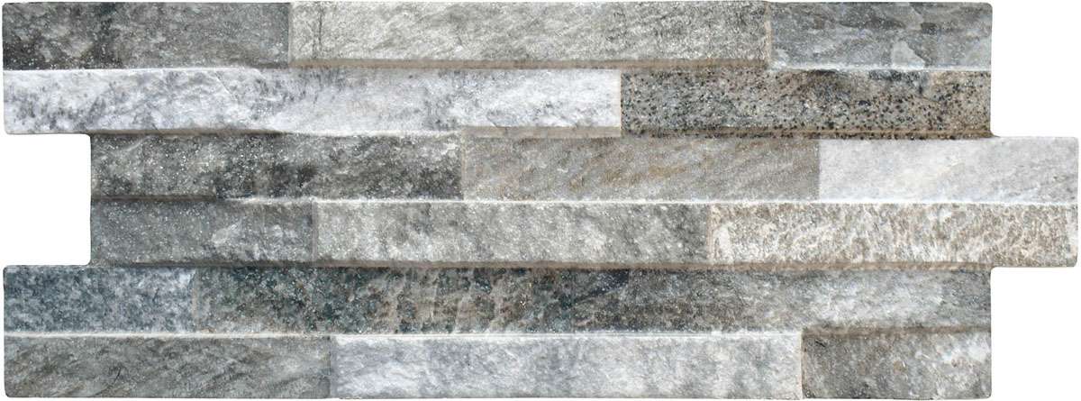 Керамогранит Keradom Natura Giungla, цвет серый, поверхность рельефная, прямоугольник, 160x400