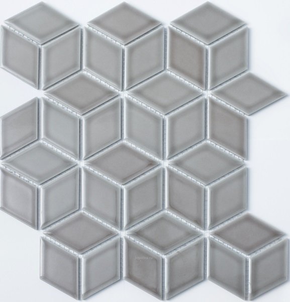 Мозаика NS Mosaic P-502, цвет серый, поверхность глянцевая, квадрат, 266x305