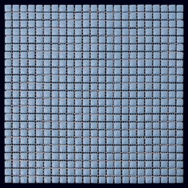 Мозаика Natural Mosaic Flex W-78 (Стекло), цвет голубой, поверхность глянцевая, квадрат, 315x315