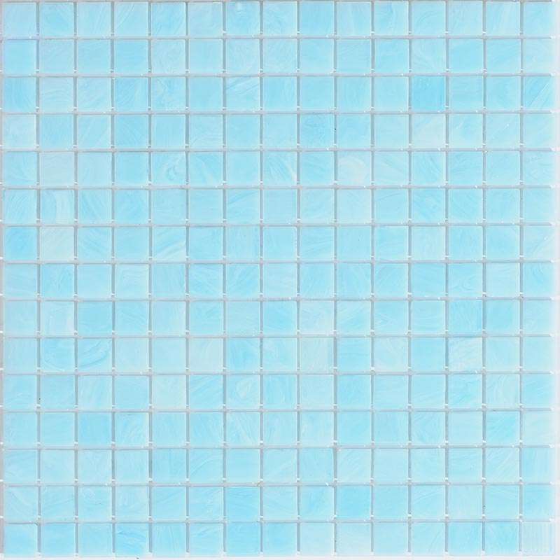 Мозаика Alma Mosaic Stella STB308, цвет голубой, поверхность глянцевая, квадрат, 327x327