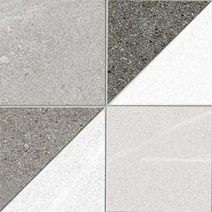 Декоративные элементы Vives Seine Debilly-R Gris, цвет серый, поверхность матовая, квадрат, 150x150