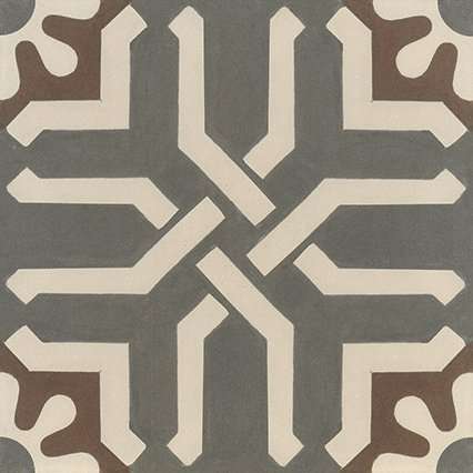 Декоративные элементы Apavisa Encaustic Graphite Decor, цвет бежевый, поверхность матовая, квадрат, 300x300